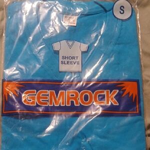 Blue Men's Short Sleeve Shirt